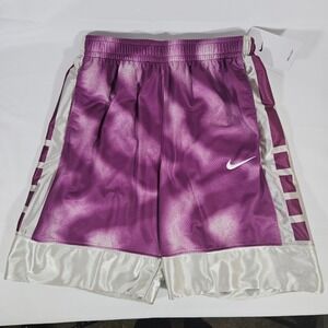 Nike‎ Basketball Shorts Dri-FIT Athletic Purple White Kids Size Large NWT